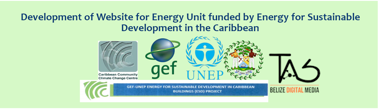 Development of a website for the Energy Unit funded by Energy for Sustainable Development in the Caribbean