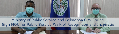 Ministry of Public Service and Belmopan City Council Sign MO ... Image 1